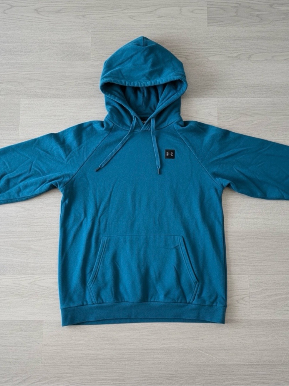 Under Armour Teal Blue Hooded Pullover Sweatshirt